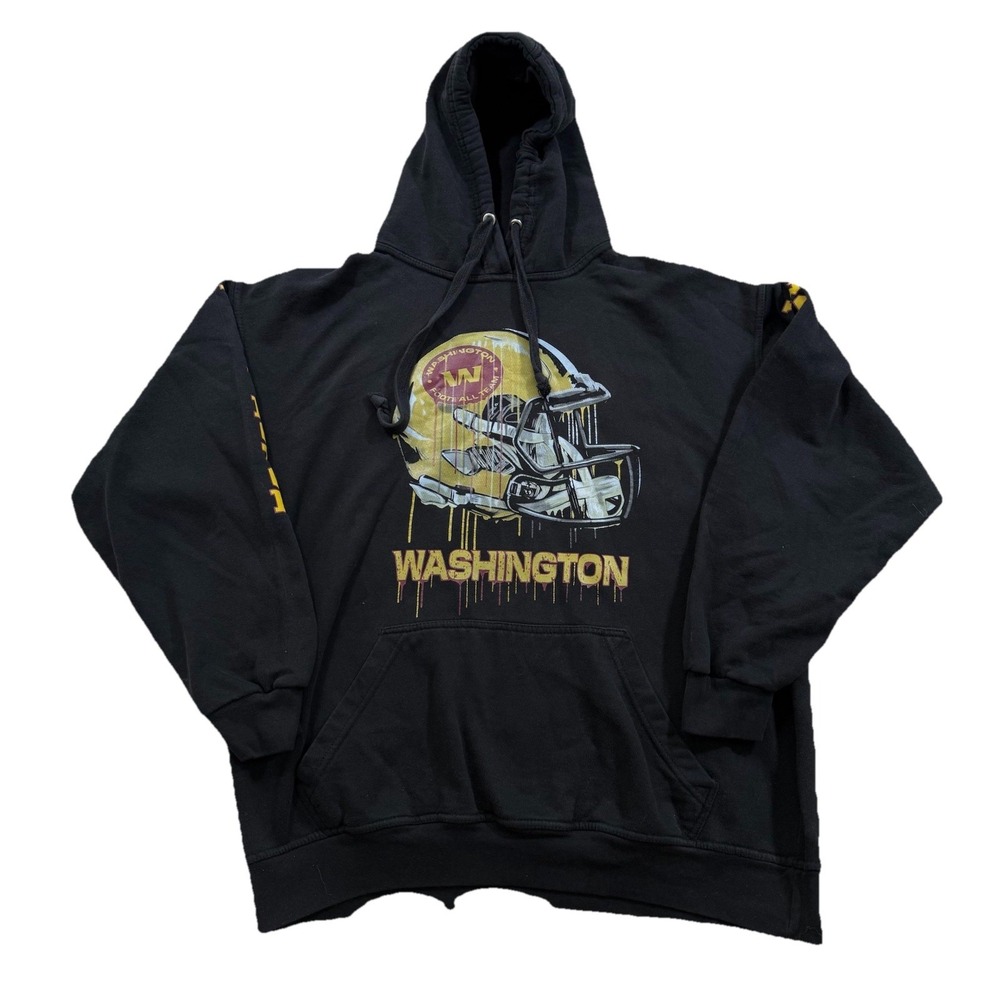 Washington Football Team Commanders NFL Black Hoodie Athleisure Football XL